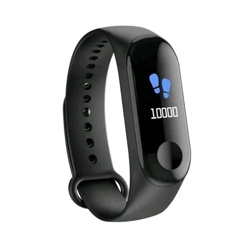 Celly Trainerband Smartband Display Touch Screen LCD da 0.96'' IP67 per Fitness e Benessere Notifiche e Messaggi Black