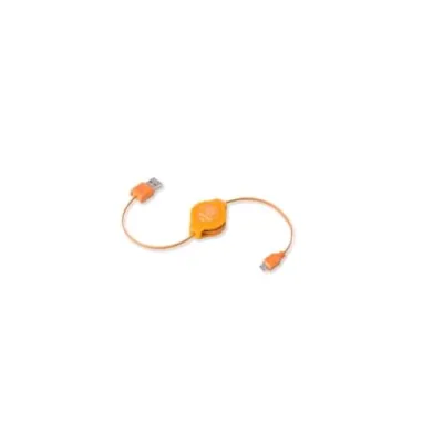 Retrak Cavo USB Retrattile 1 x M USB Tipo a 1 x M Micro USB 1 M Arancione Ordine Minimo 15 pz