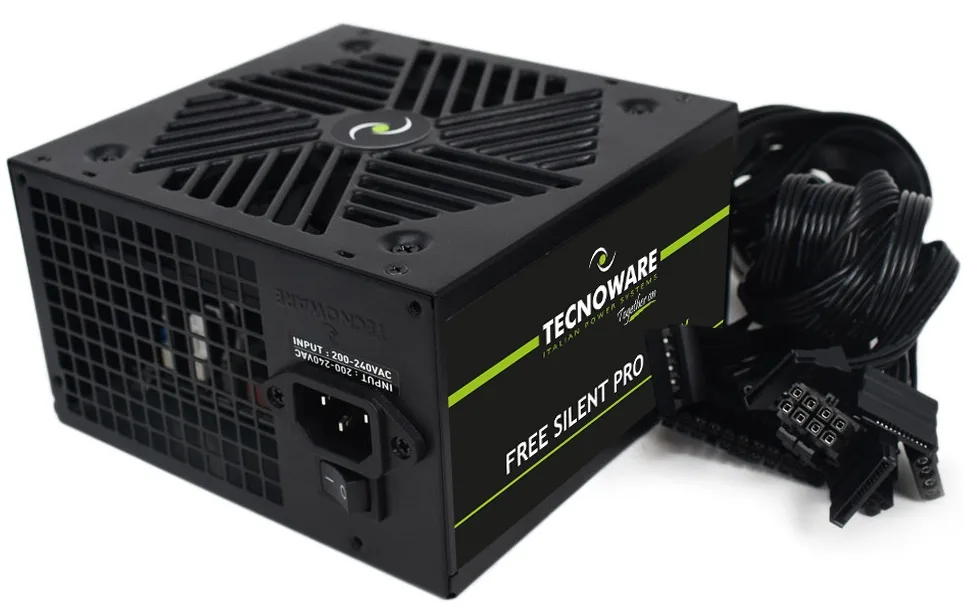 ALIMENTATORE 650W 12CM FREE SILENT 4*SATA 2*MOLEX TOGHETER ON
