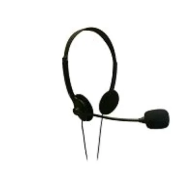Igloo il-102 Cuffia con Microfono USB Controller Volume Sul Cavo Microfono con Attenuazione del Rumore Nero
