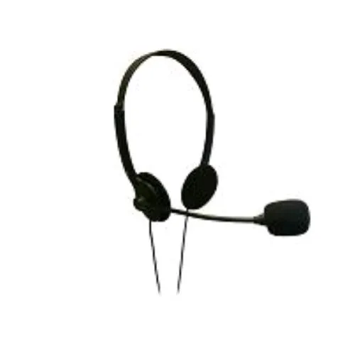 Igloo il-102 Cuffia con Microfono USB Controller Volume Sul Cavo Microfono con Attenuazione del Rumore Nero