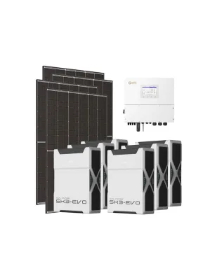 Kit fotovoltaico trifase 15470W inverter 15kW Solis litio 31.32kWh Weco EVO 5k3