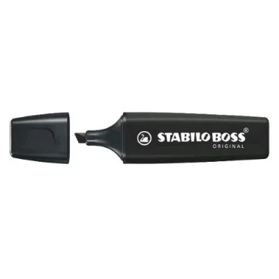 Stabilo Boss Original Marcatore Punta a Scalpello 2/5 mm Nero Conf 10 Pz.