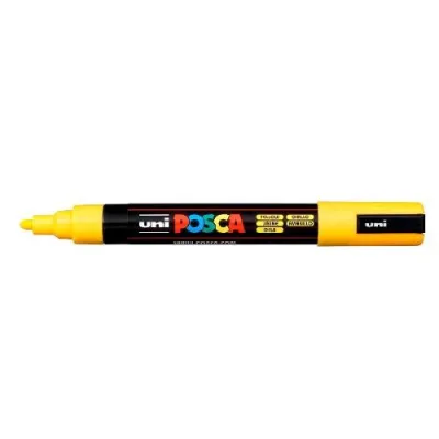Osama Posca Medio Marcatore a Tempera Punta Tonda 1.8/2.5 mm Giallo Conf 6 Pz.