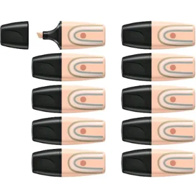 Stabilo Boss Original Mini Nature Vibes Evidenziatore Punta a Scalpello 2/5 mm Beige Conf 10 Pz.