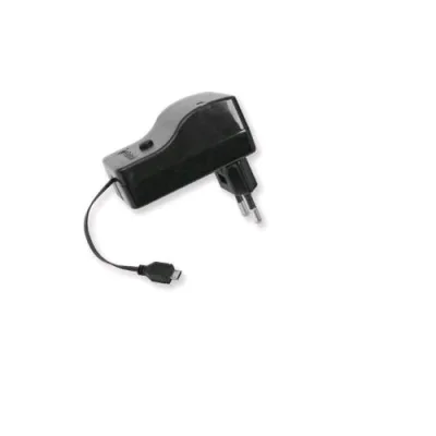 Retrak Micro USB Caricabatterie da Rete Retrattile 80cm Nero