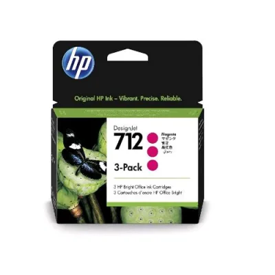 HP 712 Cartuccia Ink-Jet Confezione da 3 Magenta 29 ml