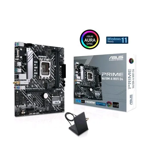 ASUS Prime H610M-A Wi-Fi D4 Intel H610 Lga 1700 Micro ATX