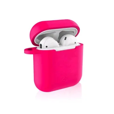 Celly Custodia per Box Airpod in Silicone Fucsia