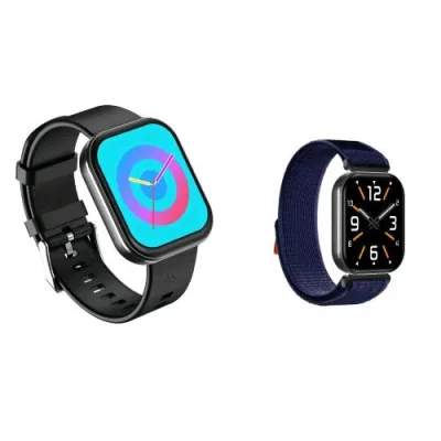 Celly TRAINERMATE3 Smartwatch 1.96" Amoled Frequenza Cardiaca Pressione Sanguigna Tracking 2 Cinturini Inclusi Nella Confezione