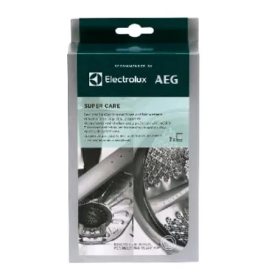 Electrolux Super Care Trattamento Anticalcare per Lavatrice e Lavastoviglie Conf 2 Pz.