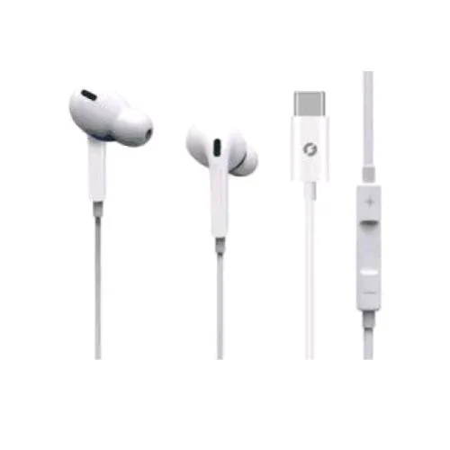 Igloo MM-56W Auricolari Stero Type-C con Tasto di Risposta White
