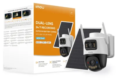 CAMERA 5MP+5MP PTZ SIR&FARO 4G KIT WIFI/IR25/IP66/PANSOLARE/SIM/SD128