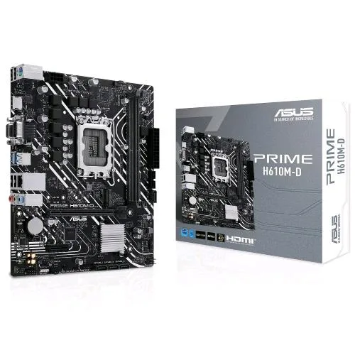 ASUS Prime H610M-D Scheda Madre Micro ATX Socket 1700 Intel H610 Express 2X DDR5 - M.2 Pcie 3.0 - USB 3.0 - PCI-Express 4.0 16X