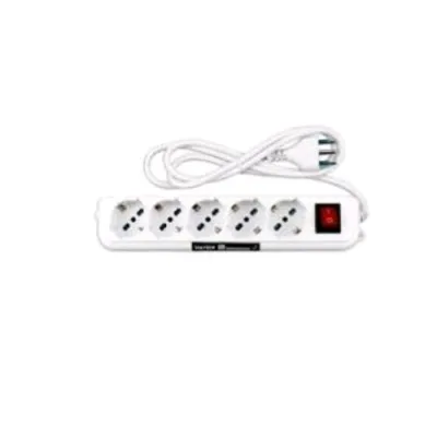 Igloo Multipresa 5 Uscite con Interruttore 2500 W 16 A Bianco