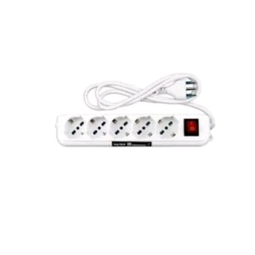Igloo Multipresa 5 Uscite con Interruttore 2500 W 16 A Bianco