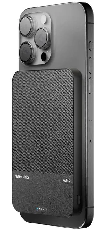 POWER BANK 5000MAH QI2 CLASSIC BK USB-C NATIVE UNION MAGSAFE BLACK