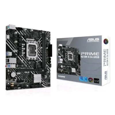 ASUS Prime H610M-K D4 ARGB Aura Sync Intel H610 Lga 1700 Micro ATX