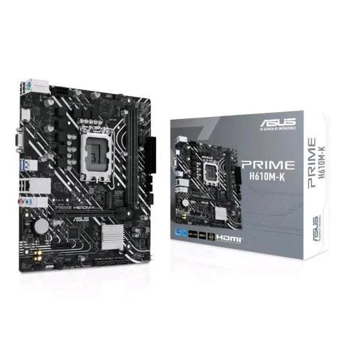 ASUS Prime H610M-K H610 Lga 1700 mATX DDR5 Pice 4.0 Slot M2 Gigabit LAN