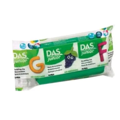DAS Junior Pasta da Modellare Panetto da 100 g Verde Scuro