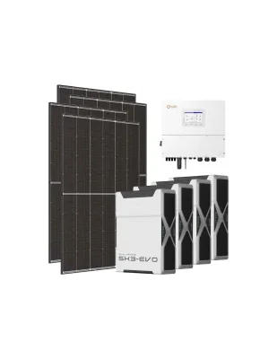 Kit fotovoltaico trifase 20020W inverter 20kW Solis litio 20.88kWh Weco EVO 5k3