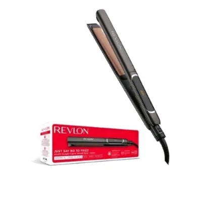 Revlon RVST2175E3 Salon Straight Copper Piastra per Capelli in Rame e Ceramica 30 Impostazioni di Calore Spegnimento Automatico Nero