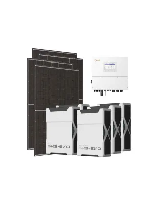 Kit fotovoltaico trifase 20020W inverter 20kW Solis litio 26.1kWh Weco EVO 5k3