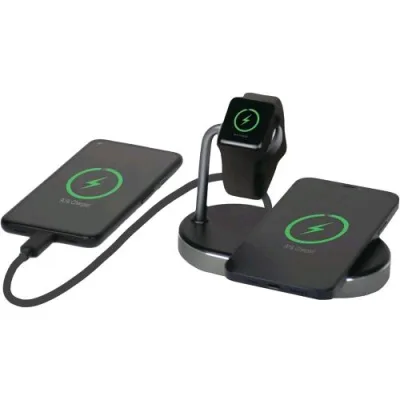 Verbatim Apple e Apple Watch + QC 3.0 3 in 1 Caricatore Wireless per Dispositivi Qi