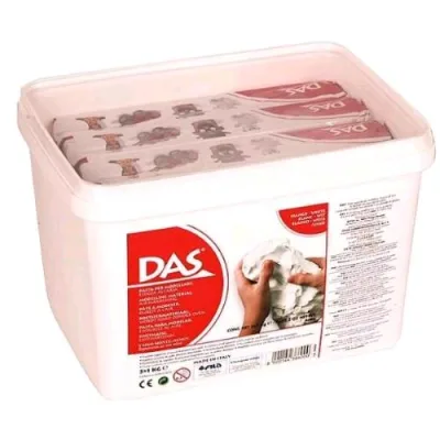 DAS Schoolpack Pasta da Modellare + Guida 2 Kit da 5 Panetti da 1 kg