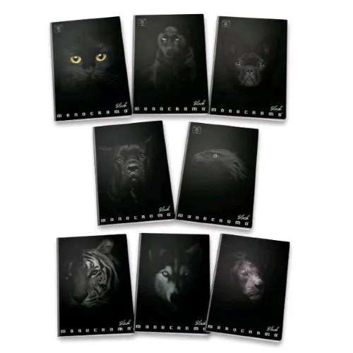 Pigna Monocromo Black Quaderno A4 100 g Righe 0C 20 Fogli Conf 10 Pz.