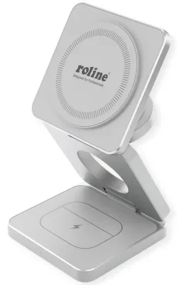 ALIMENTATORE WIRELESS 15W 3IN1 SL CON CAVO 1MT (APPLE)