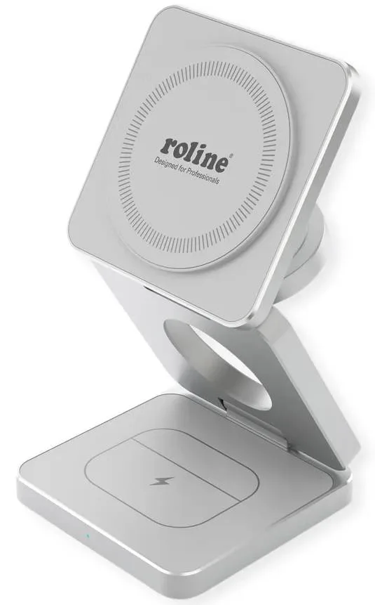 ALIMENTATORE WIRELESS 15W 3IN1 SL CON CAVO 1MT (APPLE)