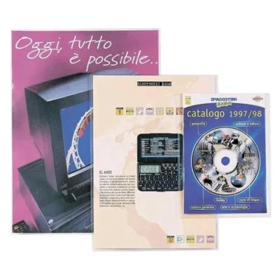 Favorit Upocket Buste a U in PP Liscia CM 21X29,7 A4 Trasparente Conf 25 Pz.