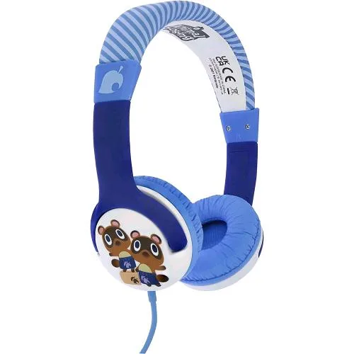 Otl Animal Crossing Timmy e Tommy Wired Cuffie per Bambini Colore Blu