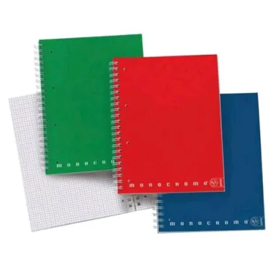 Pigna Monocromo Blocco A4 80 g Righe 1R Colri Assortiti 100 Fogli Conf 5 Pz.