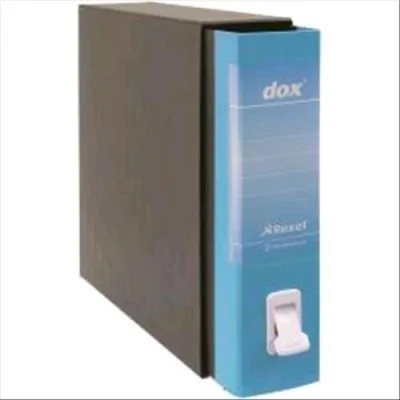 Rexel Dox 2 Registratore Formato Protocollo 285X350X80 mm Col. Azzurro Conf 6 Pz.