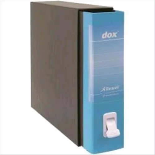 Rexel Dox 2 Registratore Formato Protocollo 285X350X80 mm Col. Azzurro Conf 6 Pz.