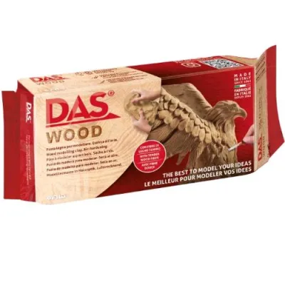 DAS Wood Pasta da Modellare Panetto da 700g Legno