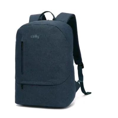 Celly Daypack Zaino per Notebook da 15.6" in Poliestere 3 Scomparti Blu