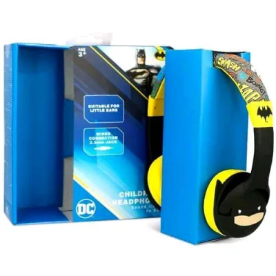 Otl Batman Chibi Style Cuffie Stereo per Bambini con Cavo Jack 3.5mm