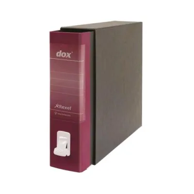 Rexel Dox 2 Registratore Formato Protocollo 285X350X80 mm Col. Bordeaux Conf 6 Pz.