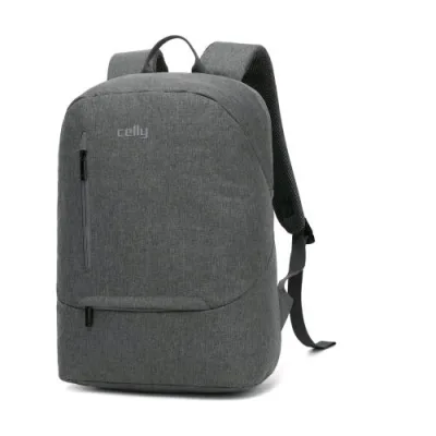 Celly Daypack Zaino per Notebook da 15.6" in Poliestere 3 Scomparti Grigio