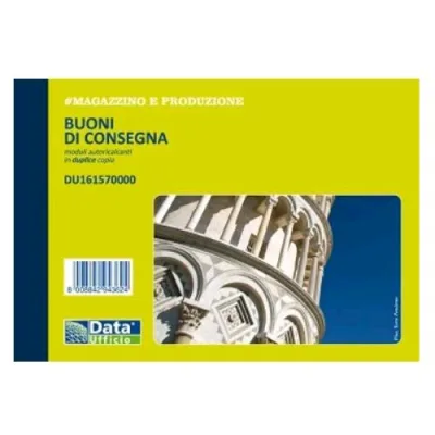 Data Ufficio Blocco Buoni di Consegna Autocopiante 2 Copie 115X165 mm 50+50 Fogli Conf 5 Pz.