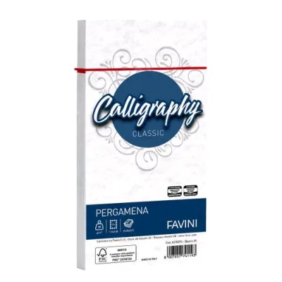 Cartotecnica Favini Pergamena 25 Buste 11X22 90 g Colore Bianco