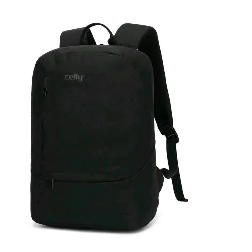 Celly Daypack Zaino per Notebook da 15.6" in Poliestere 3 Scomparti Nero