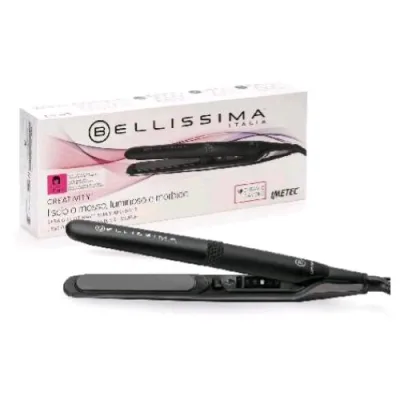 Imetec Bellissima Creativity Piastra per Capelli Rivestimento in Ceramica Diamond Tecnologia Thermo Control 5 Regolazioni di Calore Nero