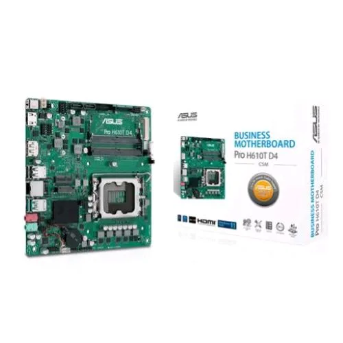 ASUS Pro H610T D4-CSM Intel H610 Lga 1700 Mini Itx