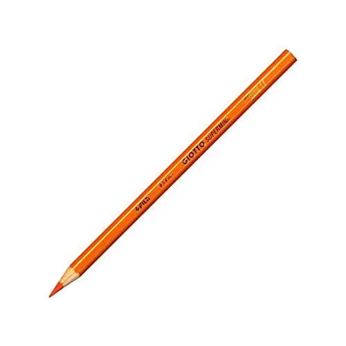 Giotto Supermina Pastelli 3.8 mm Confezione Mono Colore Arancio Fluo 12 Pz.