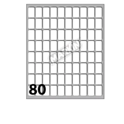 Markin Etichette Adesive 16X10 mm Bianco Conf 800 Pz.