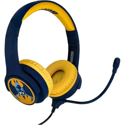 Otl Batman Study Headphones Cuffie Over-Ear con Microfono Removibile Cablate
